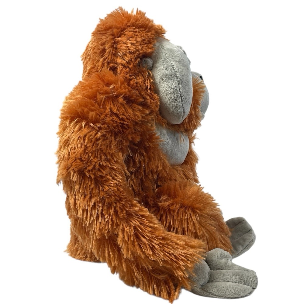 Wild Republic Orangutan Plush Toy Orange & Grey Realistic Zoo Stuffed Animal - Picture 6 of 9
